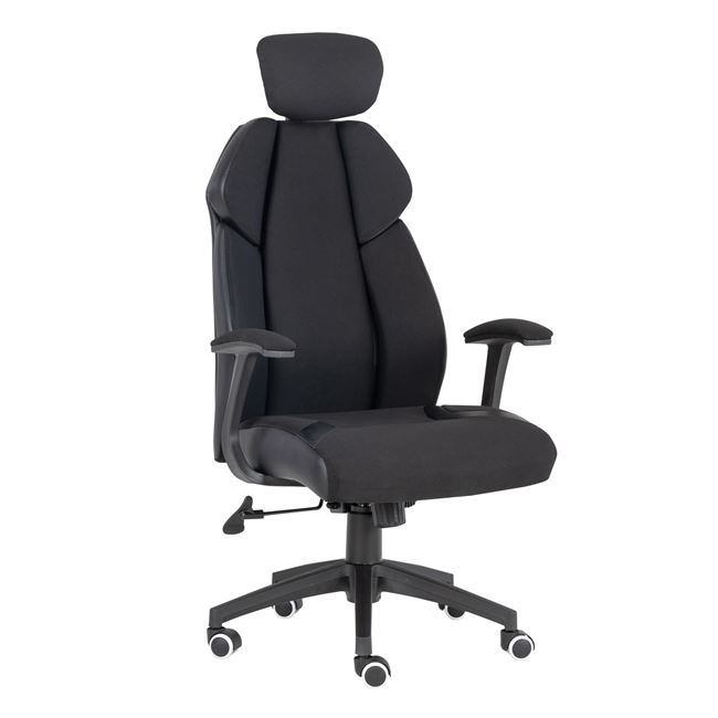 Πολυθρόνα διευθυντή “BF8300” από ύφασμα mesh σε μαύρο χρώμα 64x72x130