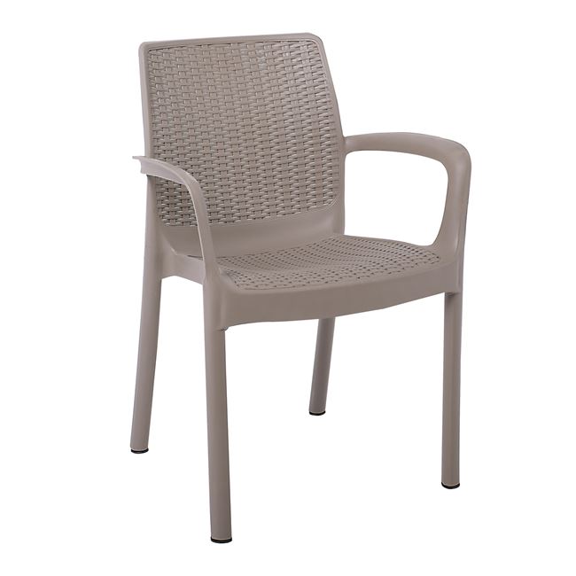 Πολυθρόνα “ΑΡΜΟΝΙΑ” από PP/ABS σε cappuccino χρώμα 57x53x83