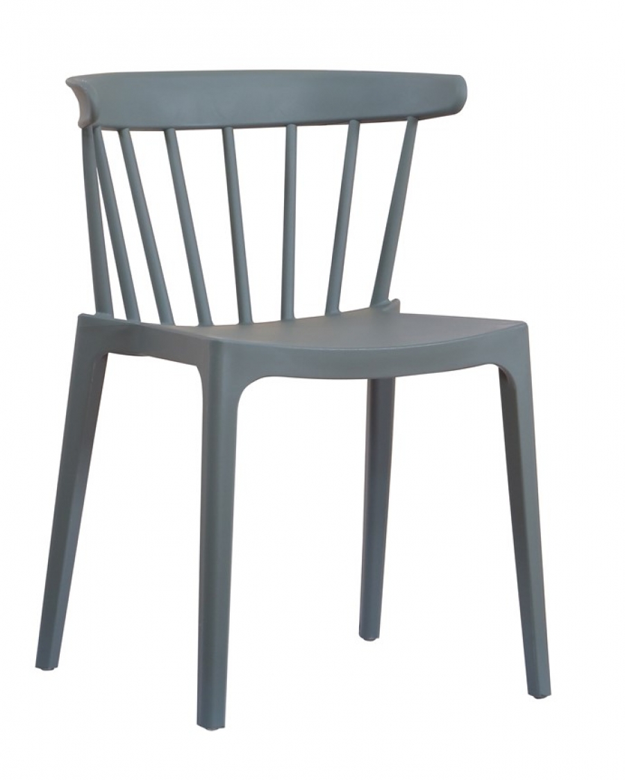 Καρέκλα πολυπροπυλενίου σε γκρι χρώμα 53x53x75