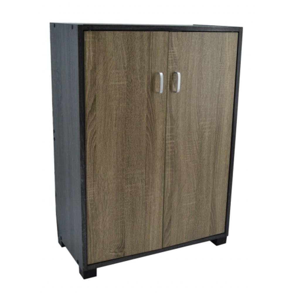 Ντουλάπι σε χρώμα καφέ/ανθρακί 60x30x83,5