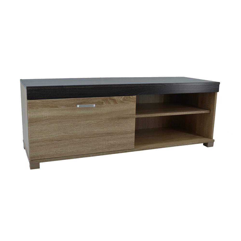 Έπιπλο τηλεόρασης σε χρώμα γκρι/καφέ 120x40x44