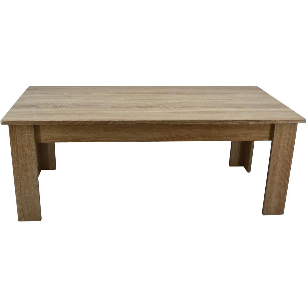 Τραπέζι σαλονιού σε χρώμα φυσικό 120x60x45
