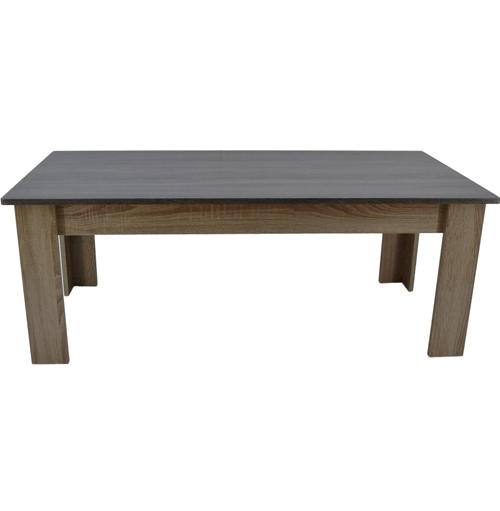 Τραπέζι σαλονιού σε χρώμα γκρι/καφέ 120x60x45
