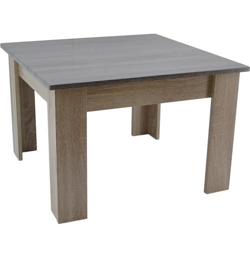 Τραπέζι σαλονιού σε χρώμα γκρι/καφέ 70x70x45