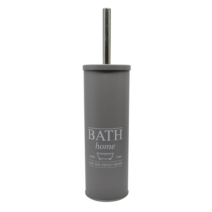 Πιγκάλ βουρτσάκι από INOX σε γκρι χρώμα 9.5×9.5×40