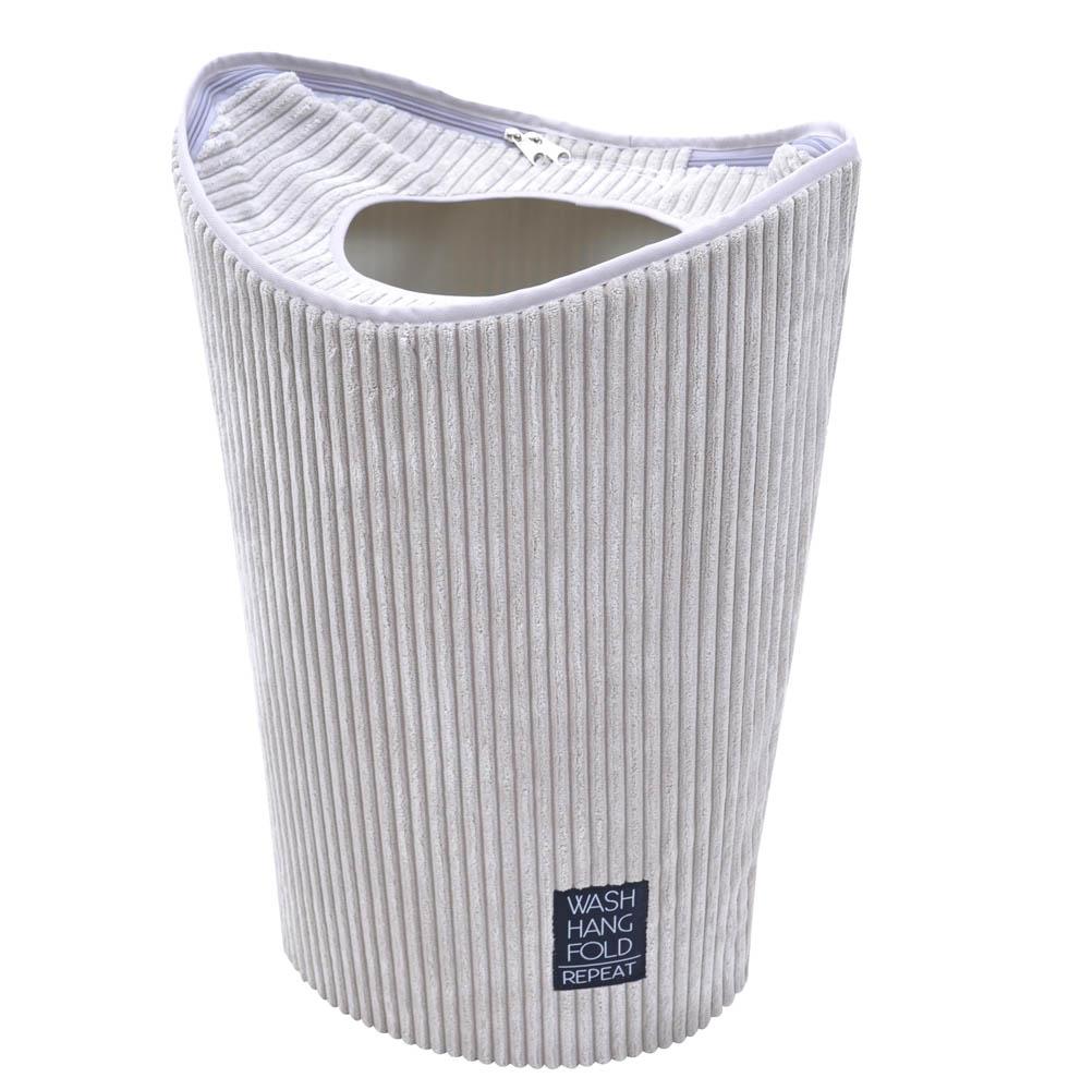 Καλάθι απλύτων από ύφασμα σε γκρι χρώμα 38x32x60
