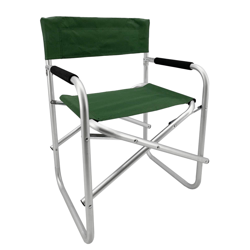 Καρέκλα σκηνοθέτη από αλουμίνιο/ύφασμα σε πράσινο χρώμα 47x55x78