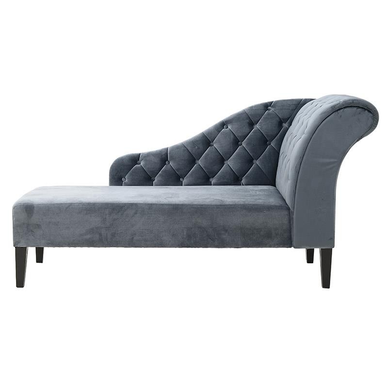 Aνάκλινδρο βελούδινο σε γκρι χρώμα 170x90x60