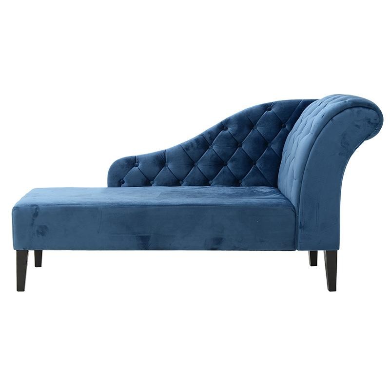Aνάκλινδρο βελούδινο σε μπλε χρώμα 170x90x60