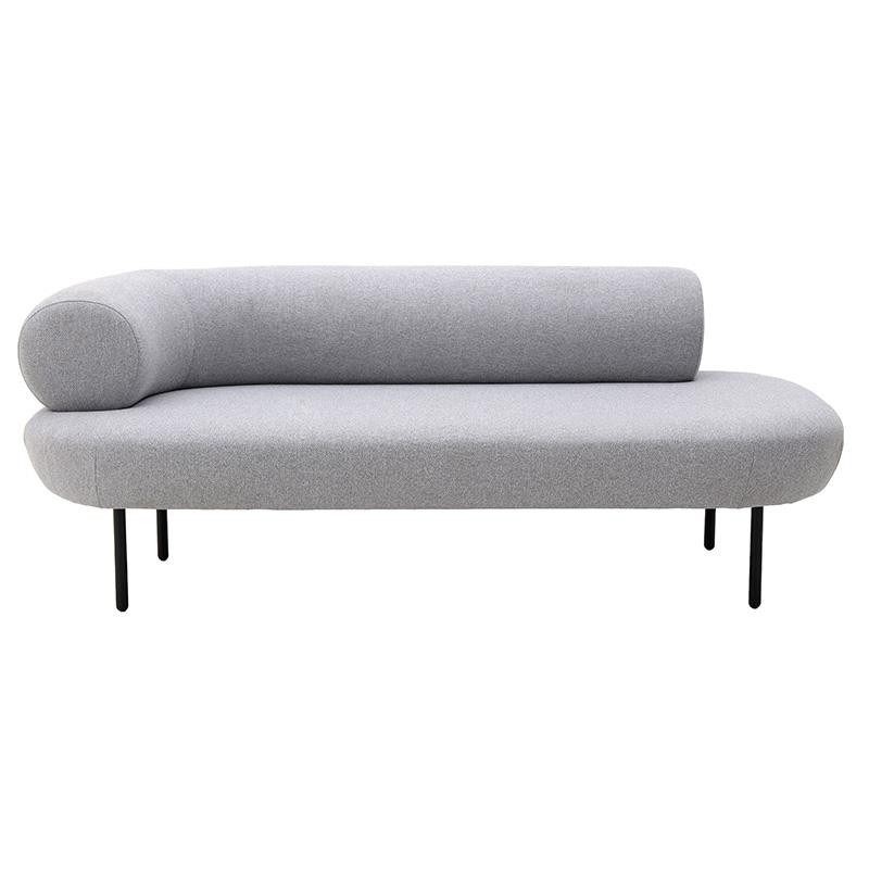 Ανάκλινδρο υφασμάτινο σε γκρι χρώμα 169x80x65