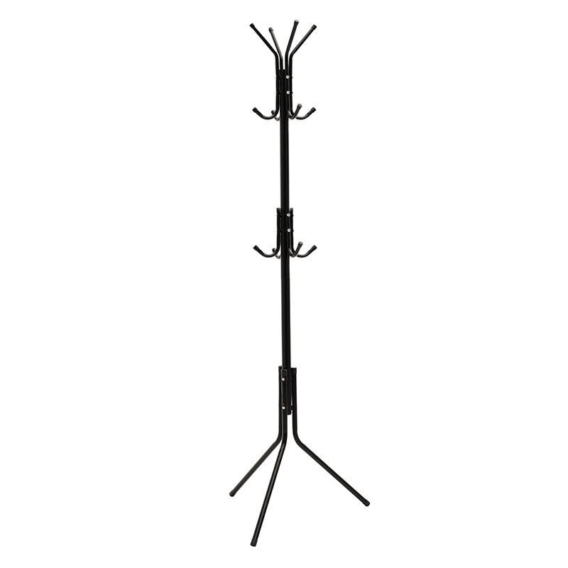 Καλόγερος μεταλλικός σε μαύρο χρώμα 48x48x170