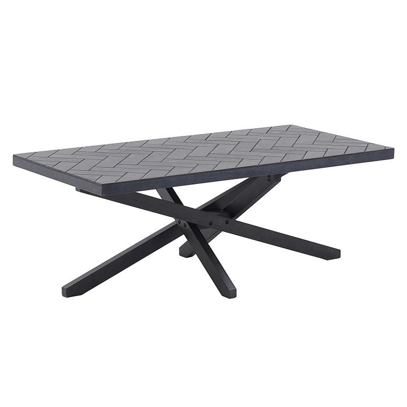 Τραπέζι σαλονιού από ξύλο σε γκρι χρώμα 160x60x45