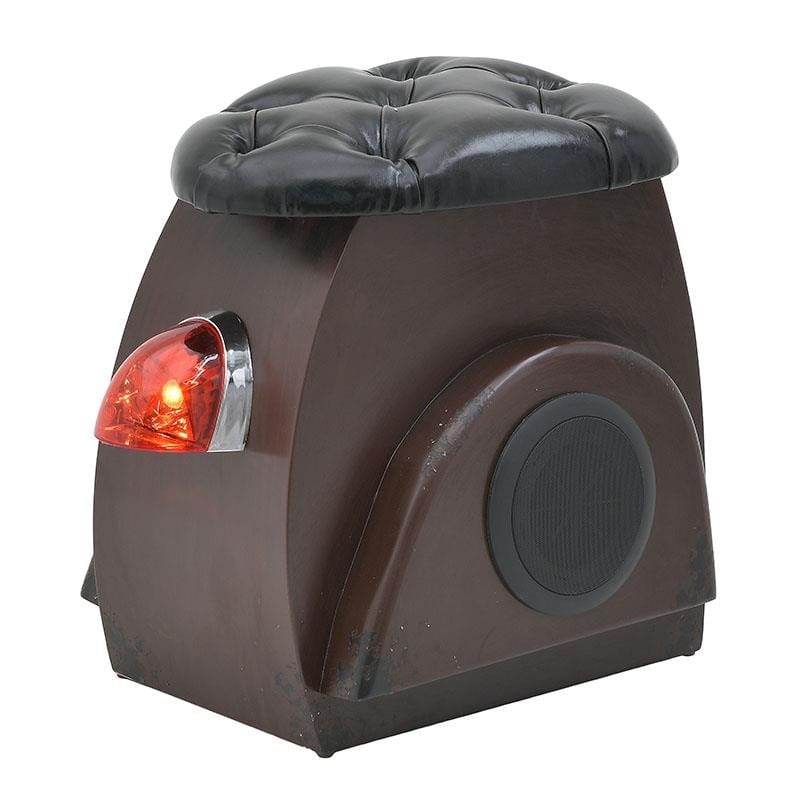 Σκαμπό από μέταλλο σε καφέ χρώμα με φως 12V 45x55x56