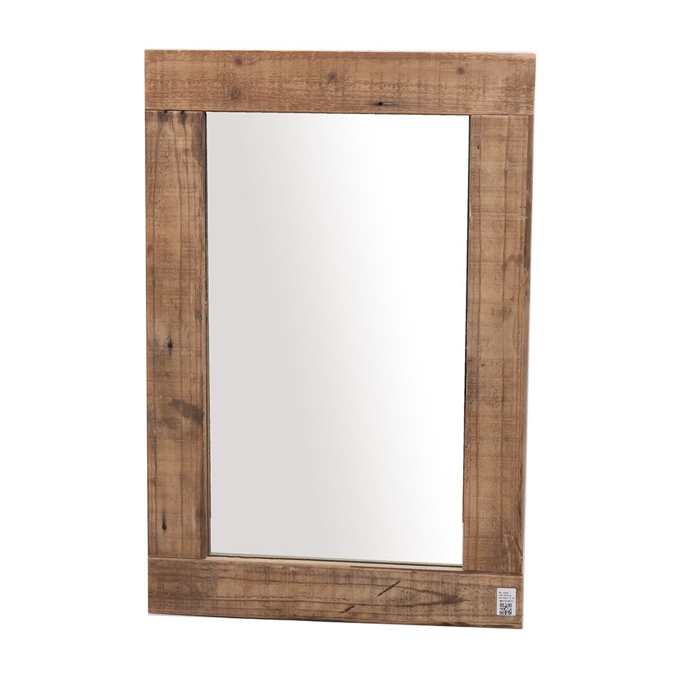 Καθρέφτης τοίχου με ξύλινο πλαίσιο 76×51