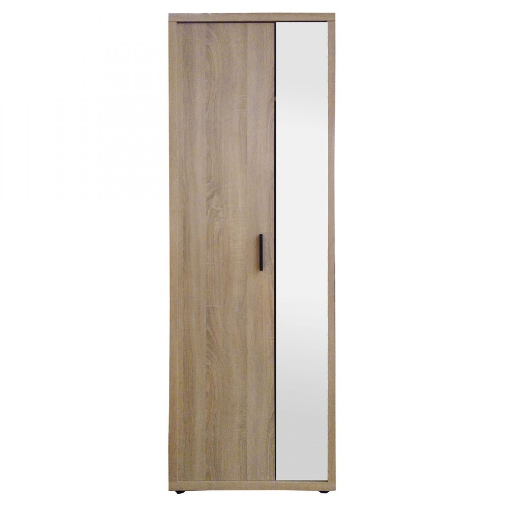 Ντουλάπα «LIZA» με καθρέφτη σε χρώμα σονόμα 66x35x196