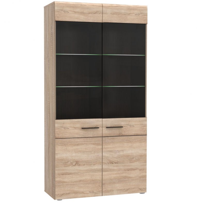 Βιτρινά “SOLO” σε χρώμα bardolino-βέγγε 100x41x197