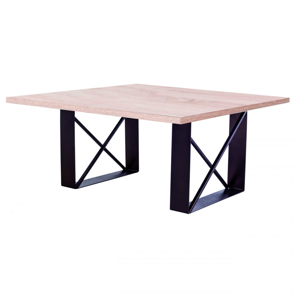 Τραπέζι σαλονιού "ΜΥΚΟΝΟΣ" χρώματος σονόμα-δρυς 90x90x42