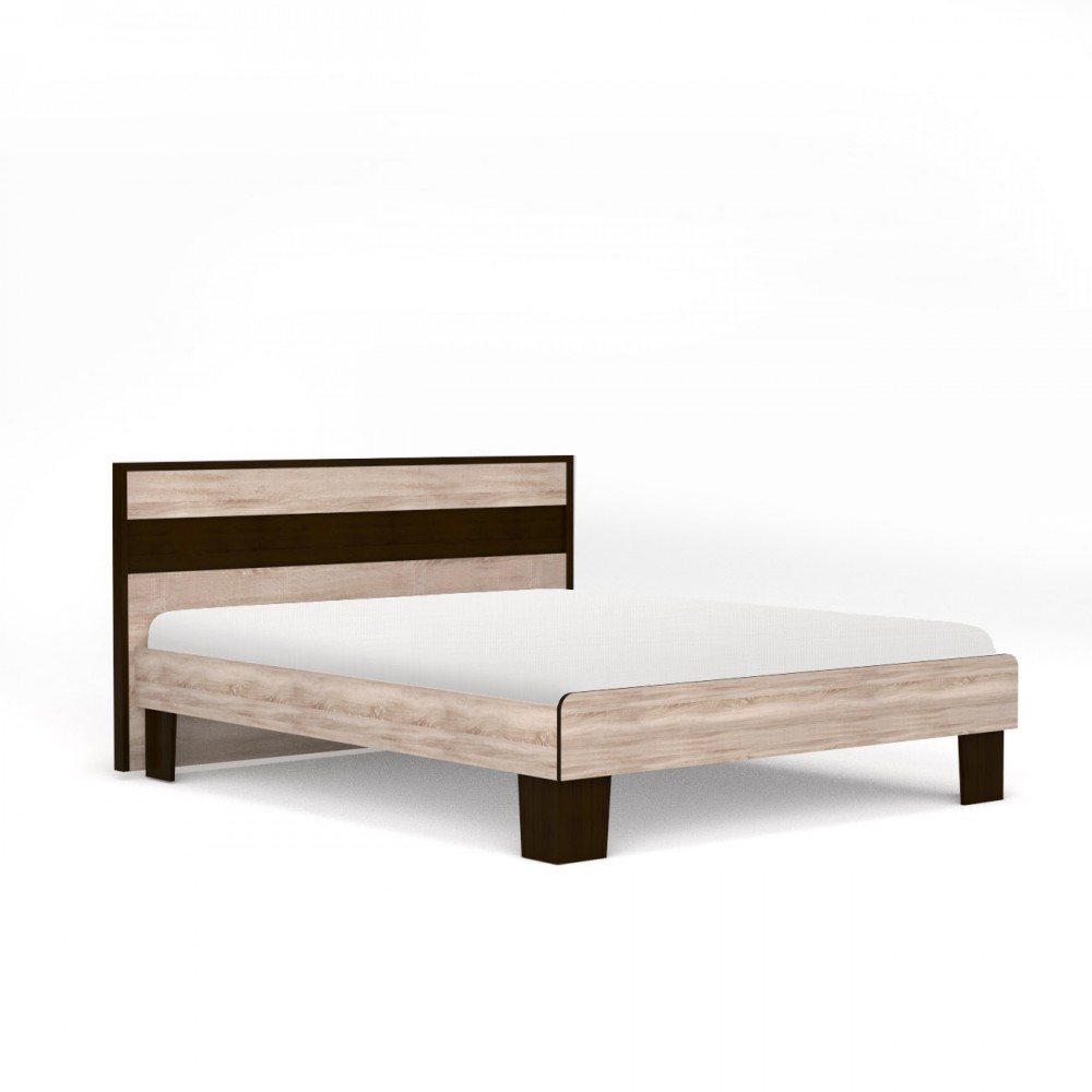 Kρεβάτι “SCARLET 160” διπλό χρώματος σονόμα-βέγγε 175x205x90,5