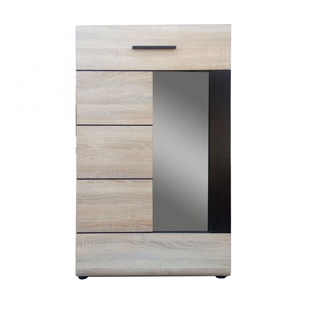 Βιτρίνα “SOLO” σε χρώμα σονόμα-βέγγε 65x35x109