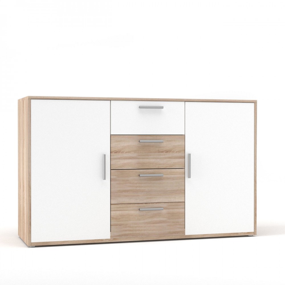 Μπουφές “RICO” σε χρώμα σονόμα-λευκό 145x45x90