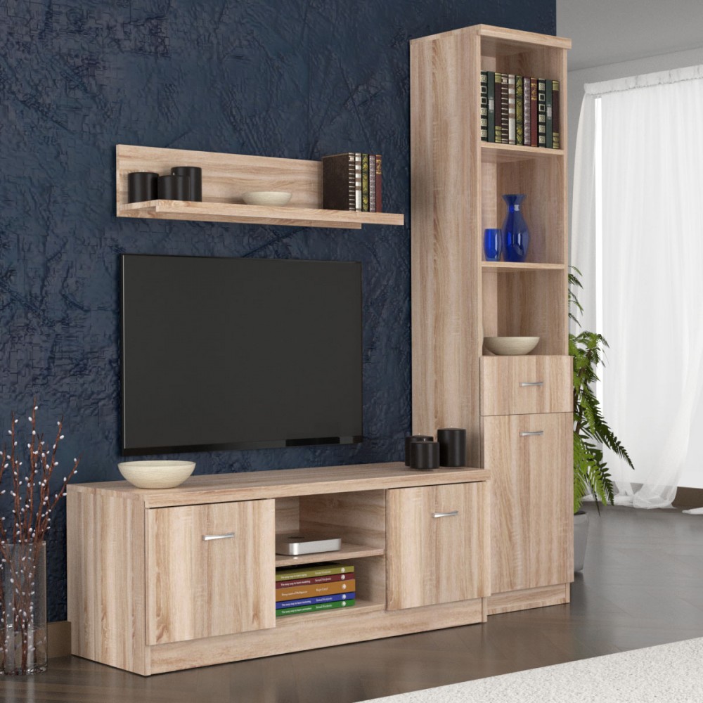 Σύνθεση TV “TOP MIX” σε χρώμα σόνομα 160x42x183