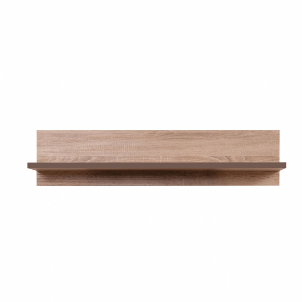 Ράφι κρεμαστό «LARSA» σε χρώμα σονόμα-μόκα 96,50×26,50×22
