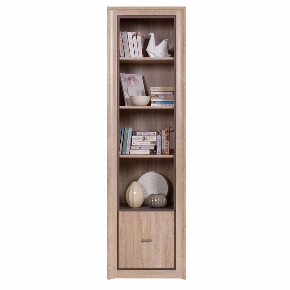 Βιτρίνα “LARSA” σε χρώμα σονόμα-δρυς 56.50×43.5×193.5