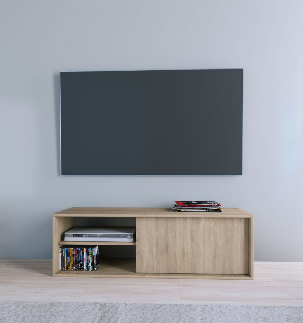 Έπιπλο τηλεόρασης “ECO” σε χρώμα σονόμα 120x40x38