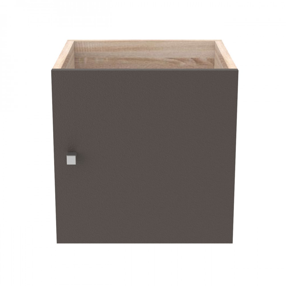 Κουτί με πορτάκι “SHELVING” σε χρώμα μπρονζέ 37x34x37