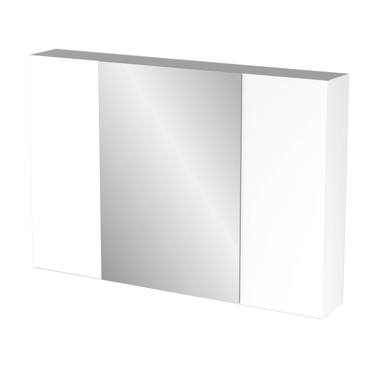 Καθρέπτης μπάνιου “BIANCA” σε λευκό χρώμα 96x14x65
