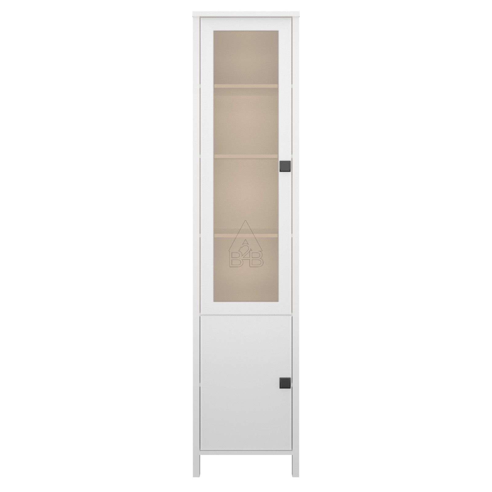 Βιτρίνα μονόφυλλη “MAROCCO” σε λευκό χρώμα 48x37x210