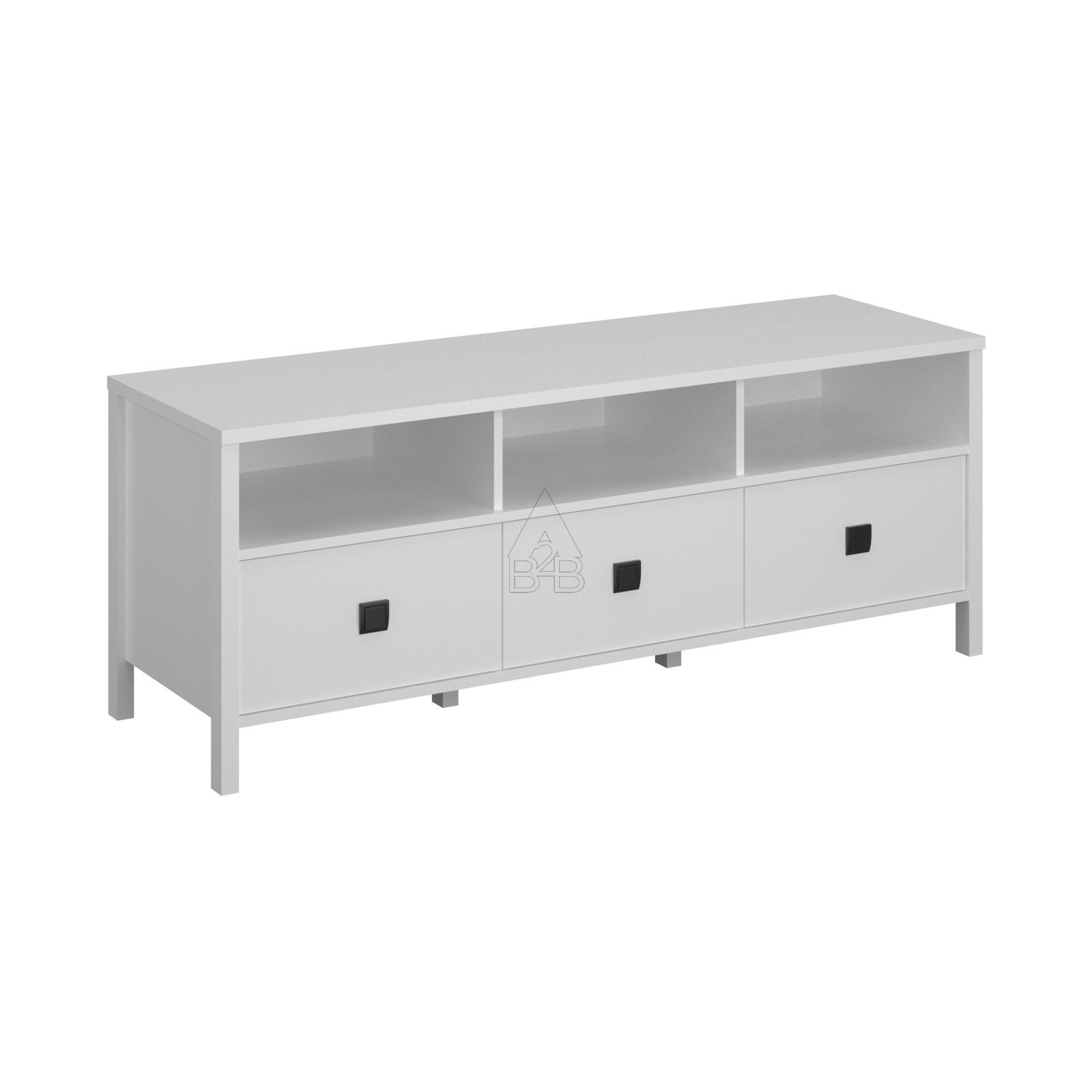 Έπιπλο τηλεόρασης “MAROCCO” σε λευκό χρώμα 149x47x58