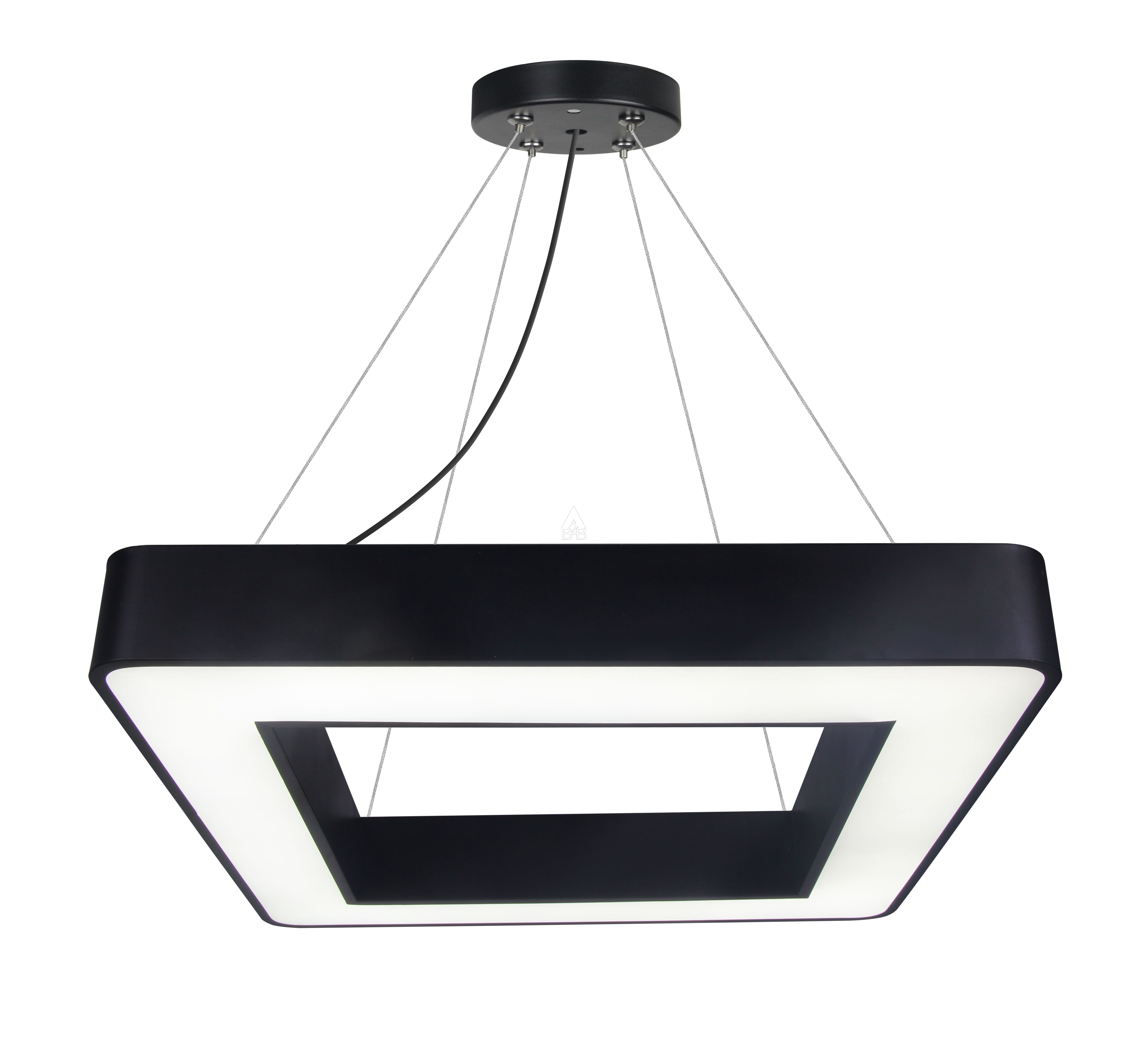 Φωτιστικό Led από μέταλλο σε μαύρο χρώμα 60x60x75