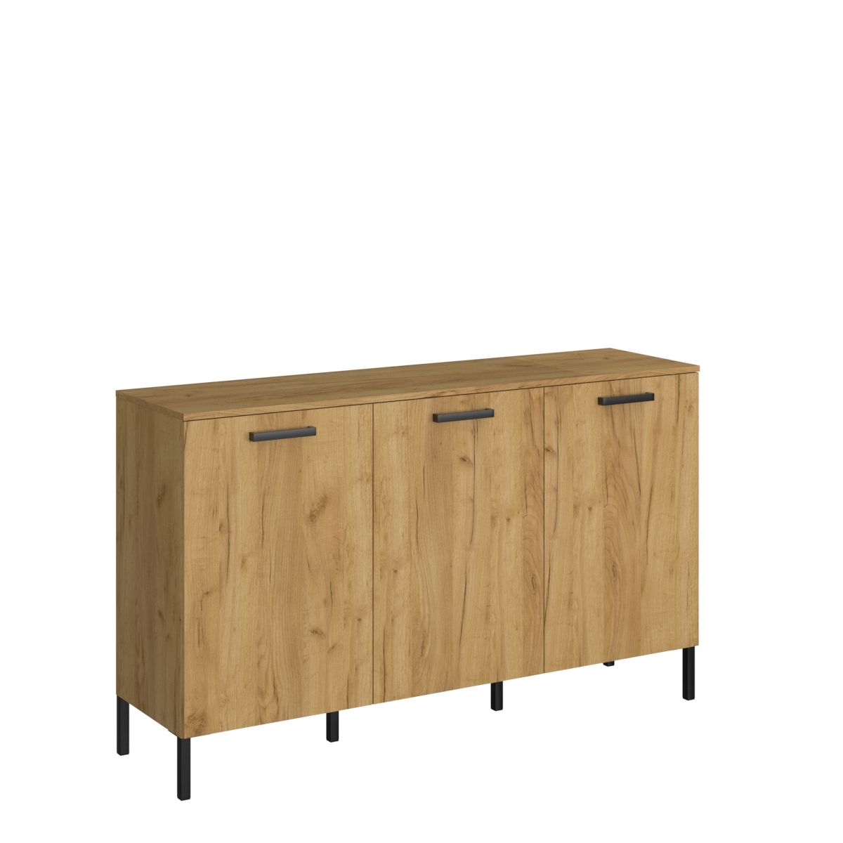 Μπουφές “SANTES” σε δρυς-χρυσό-γραφίτη χρώμα 155x42x92.5
