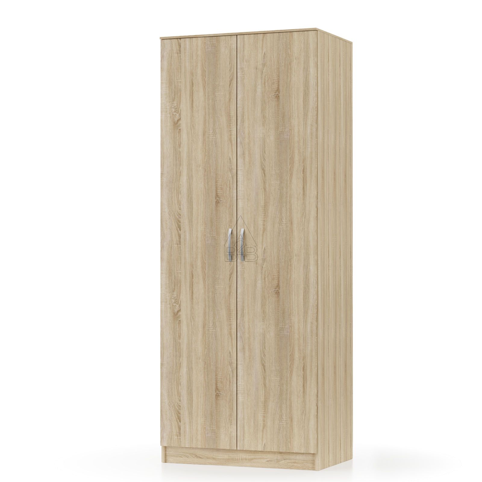 Ντουλάπα “SIMPLE” δίφυλλη σε sonoma δρυς χρώμα 80x52x205