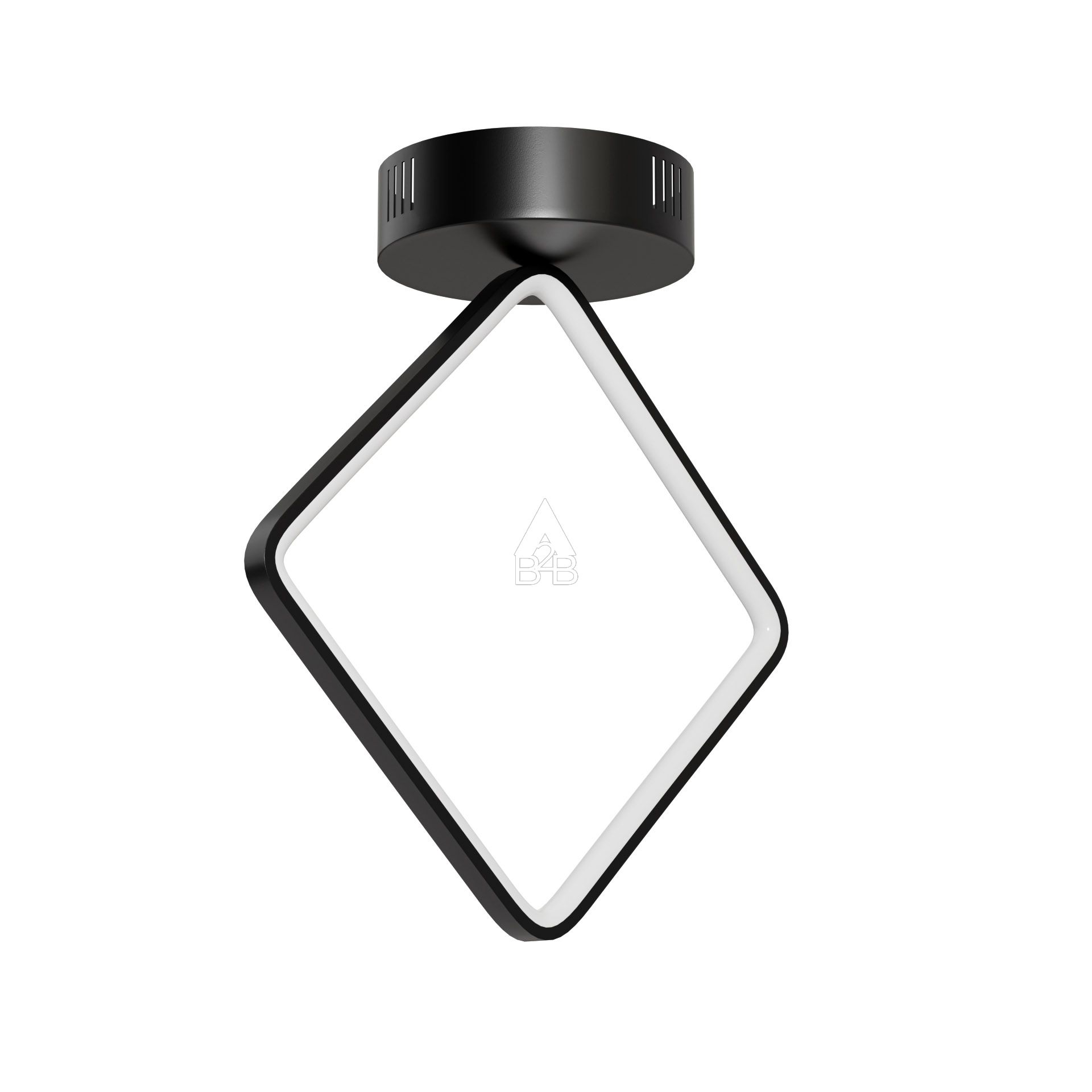 Φωτιστικό οροφής σε χρώμα μαύρο LED 14W 33x13x38