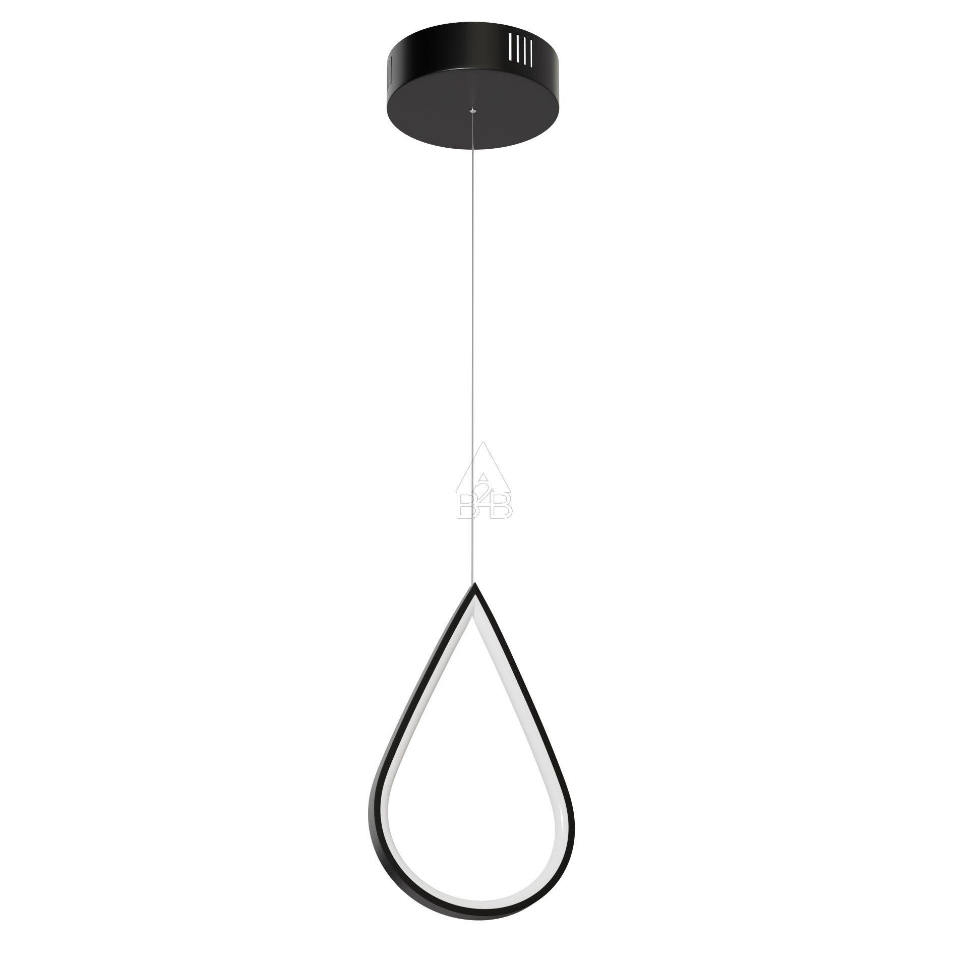 Φωτιστικό μονόφωτο σε χρώμα μαύρο LED 10W Φ18×60