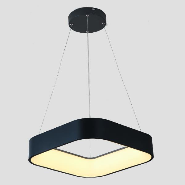 Φωτιστικό τετράγωνο σε χρώμα μαύρο LED 30W 3000Κ 45x45x15
