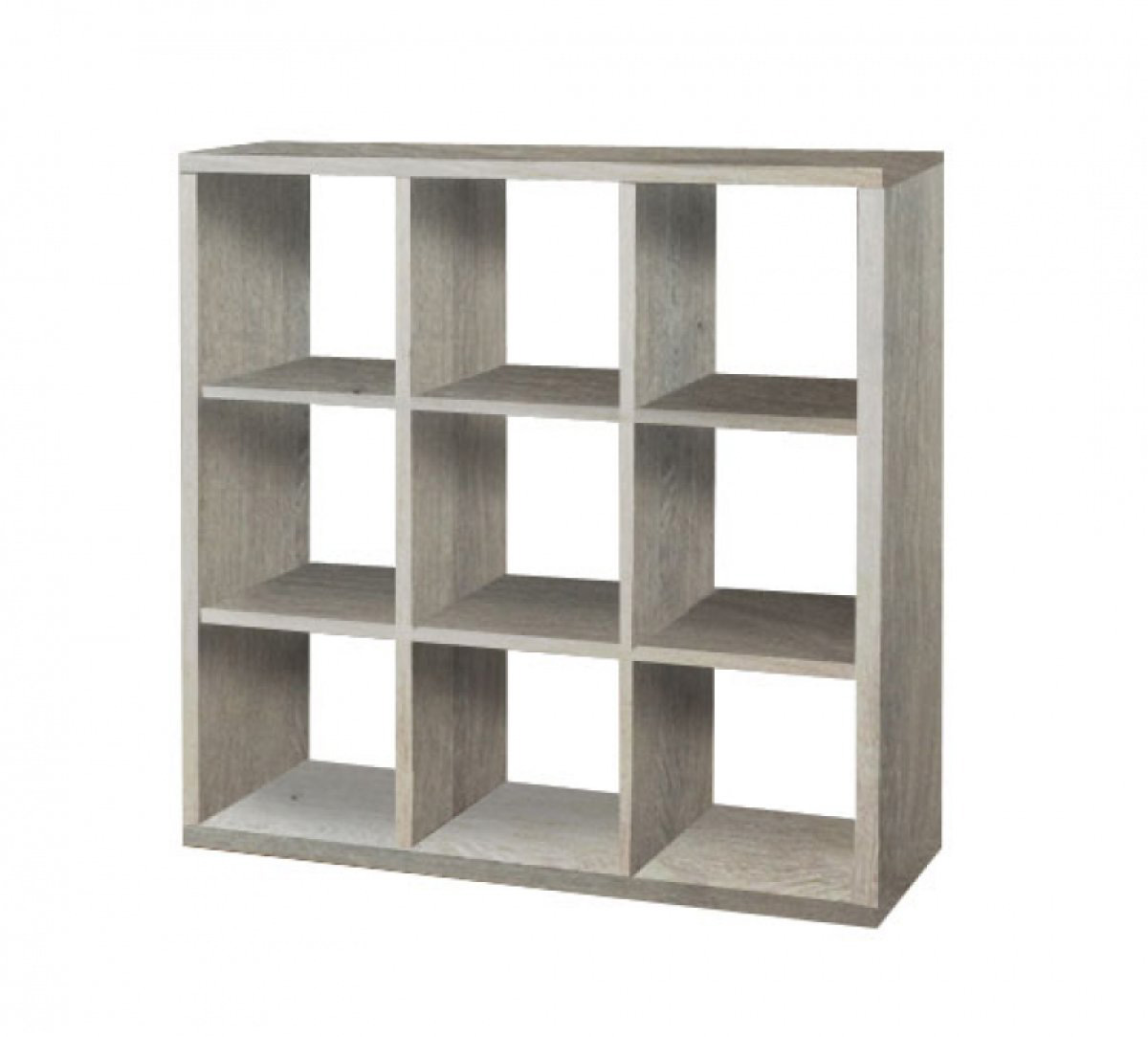 Βιβλιοθήκη με κύβους 3×3 σε χρώμα σταχτί 110x35x110