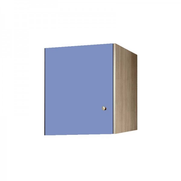 Πατάρι ντουλάπας μονόφυλλο σε χρώμα δρυς-σιελ 48x50x60