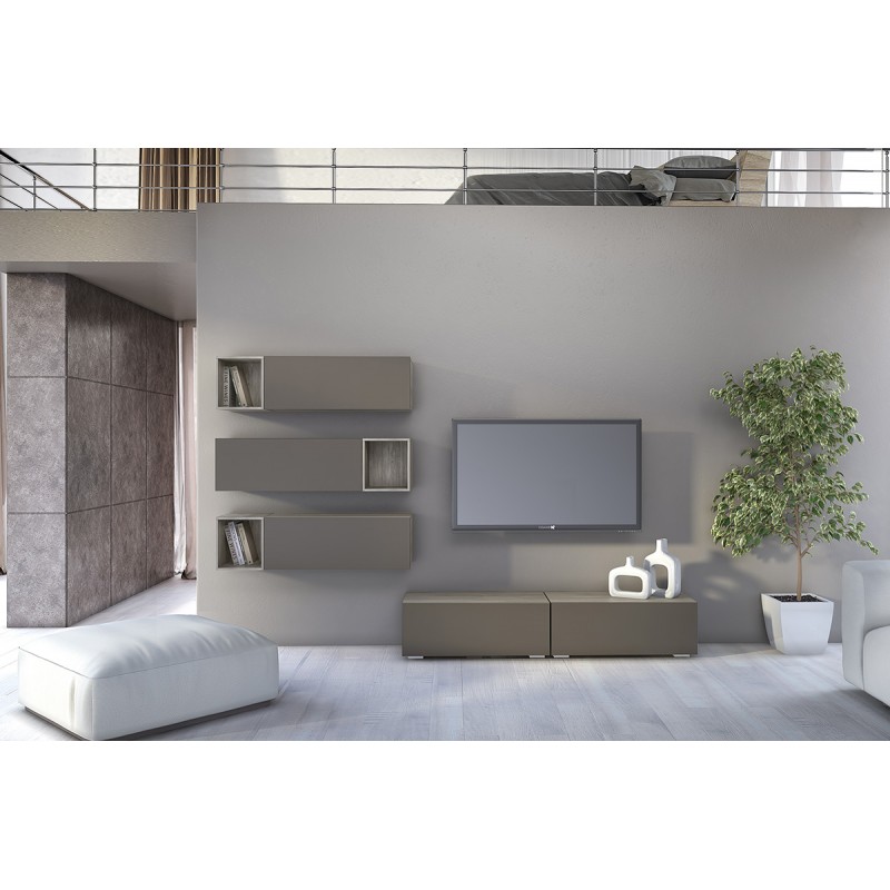 Σύνθεση σαλονιού “SMART 7C” σε χρώμα σταχτί-λευκό