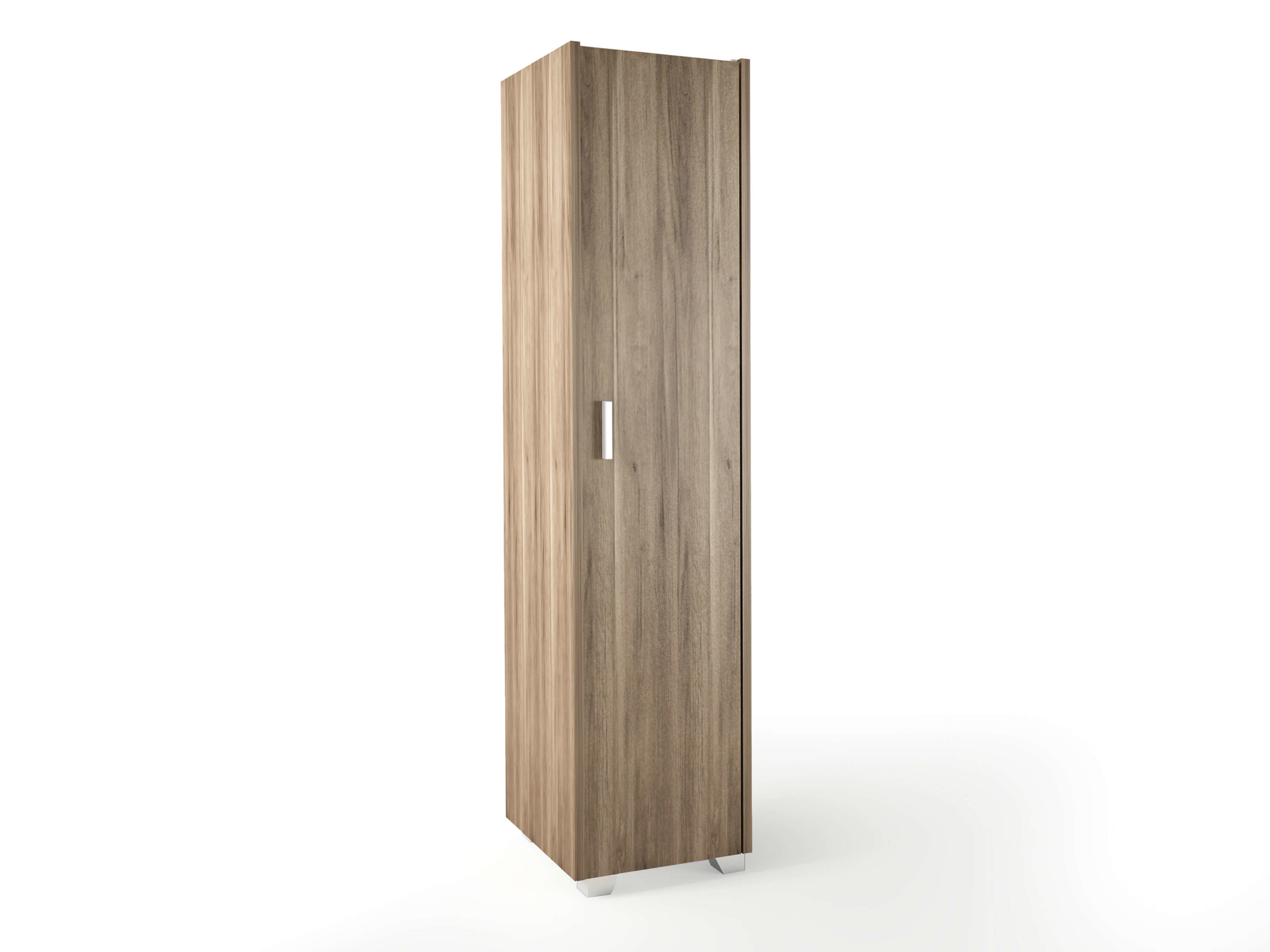 Ντουλάπα μονόφυλλη σε καρυδί χρώμα 48x50x180