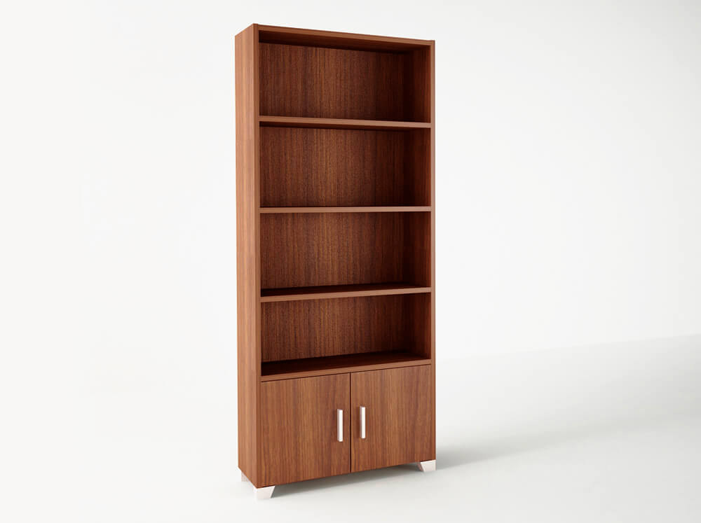 Βιβλιοθήκη σε χρώμα ανιγκρέ 75x30x180