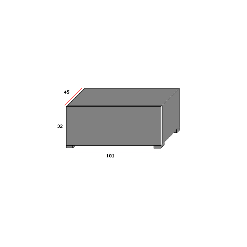 Βάση “SMART” με πόρτα σε διάφορα χρώμα 101x45x32