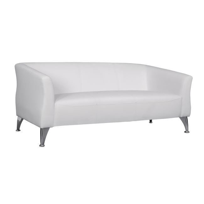 Καναπές “KIANA” τριθέσιος από pu σε λευκό χρώμα 180x75x71
