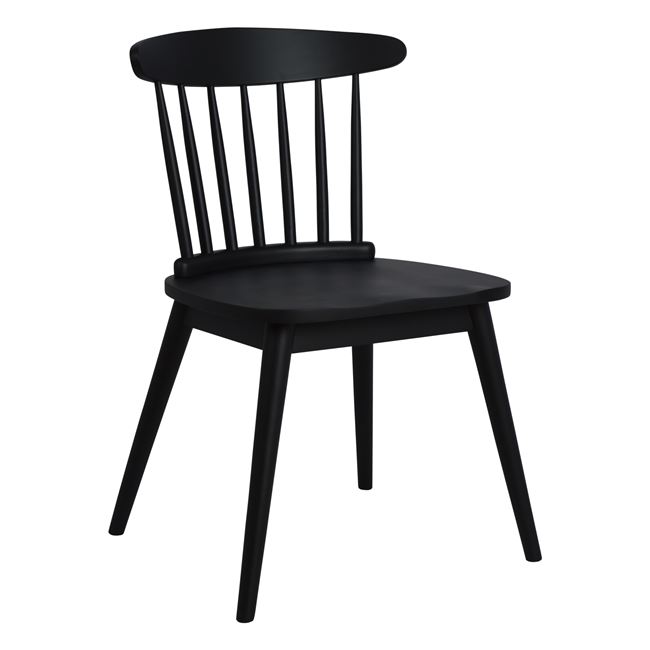 Καρέκλα «MARINI» ξύλινη σε χρώμα μαύρο 56,5x50x80