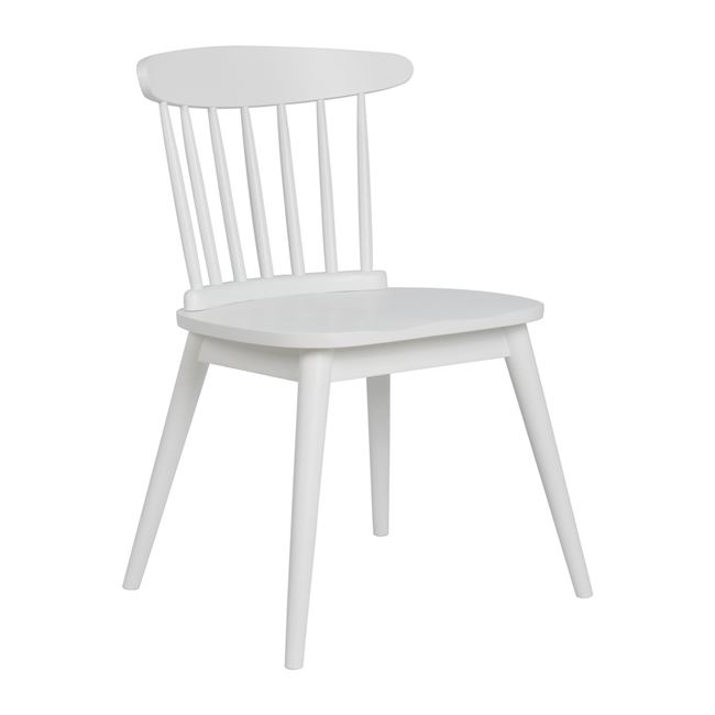 Καρέκλα «MARINI» ξύλινη σε χρώμα λευκό 56,5x50x80