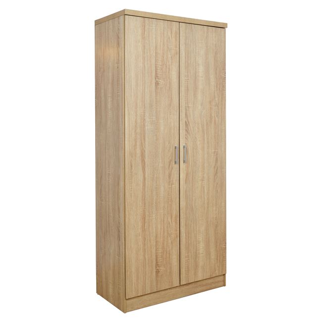 Ντουλάπα δίφυλλη σε χρώμα σονόμα 80x42x181,5