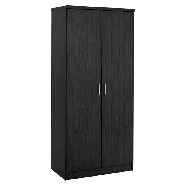 Ντουλάπα δίφυλλη σε χρώμα zebrano 80x42x181