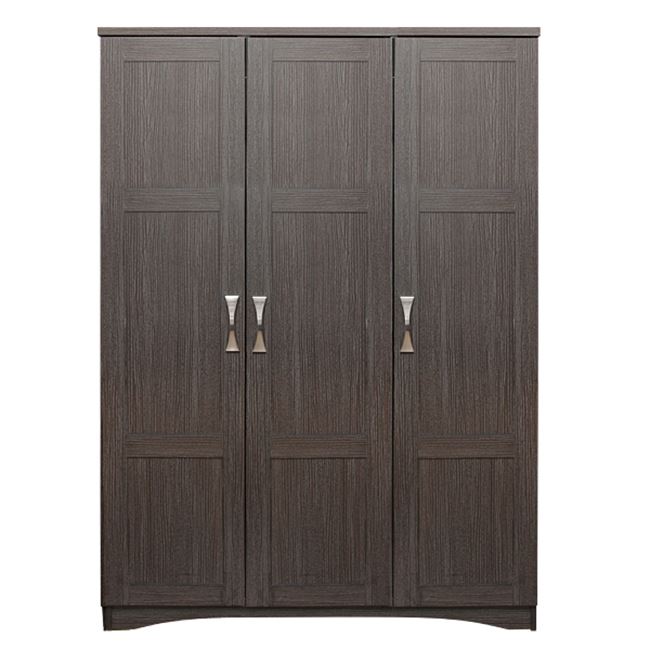 Ντουλάπα τρίφυλλη σε χρώμα zebrano 120x53x185